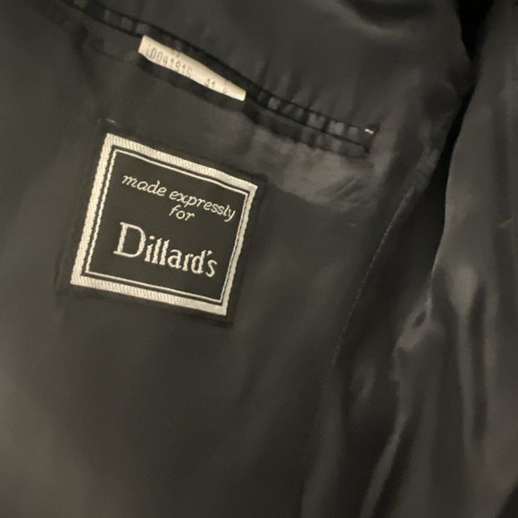 Ralph Lauren Dillards Blue Pinstriped Suit Jacket Mens 41R Sport Coat Blazer - Picture 10 of 16